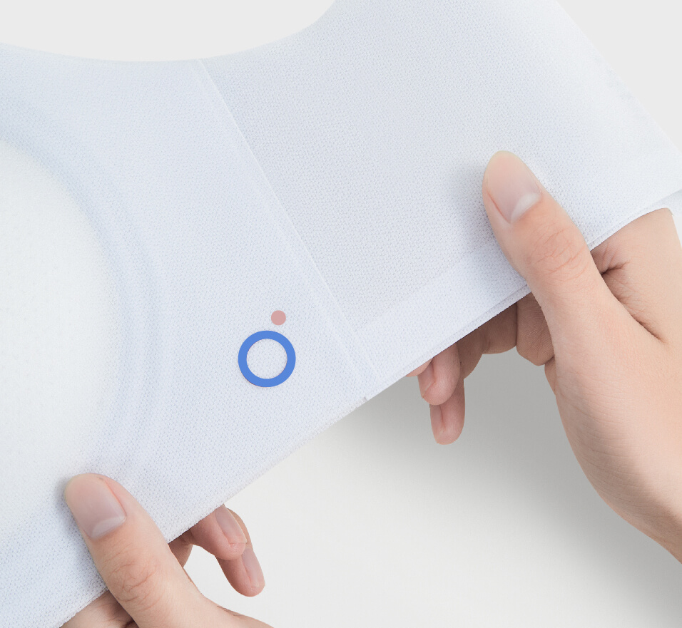 WiseLabel indicator shown on a textile product